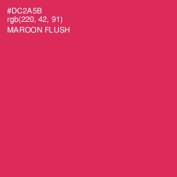 #DC2A5B - Maroon Flush Color Image