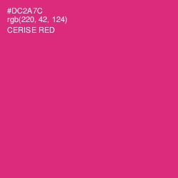 #DC2A7C - Cerise Red Color Image