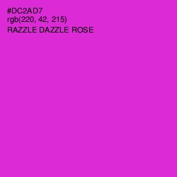 #DC2AD7 - Razzle Dazzle Rose Color Image