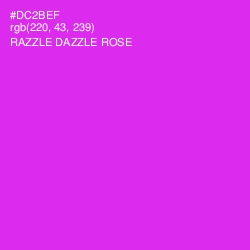 #DC2BEF - Razzle Dazzle Rose Color Image