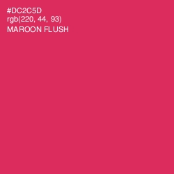 #DC2C5D - Maroon Flush Color Image
