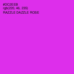 #DC2EEB - Razzle Dazzle Rose Color Image