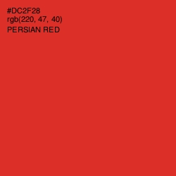 #DC2F28 - Persian Red Color Image