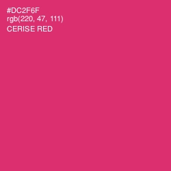 #DC2F6F - Cerise Red Color Image