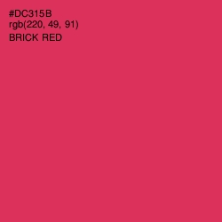 #DC315B - Brick Red Color Image