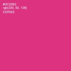 #DC3280 - Cerise Color Image