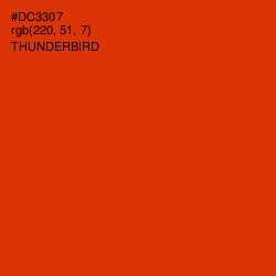 #DC3307 - Thunderbird Color Image