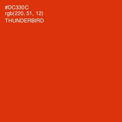 #DC330C - Thunderbird Color Image