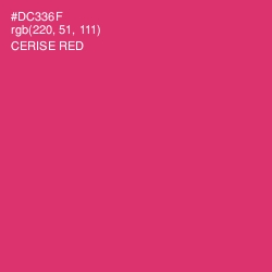 #DC336F - Cerise Red Color Image