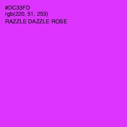 #DC33FD - Razzle Dazzle Rose Color Image