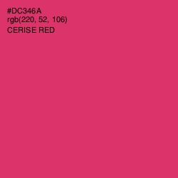 #DC346A - Cerise Red Color Image