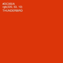 #DC350A - Thunderbird Color Image