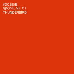 #DC350B - Thunderbird Color Image
