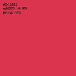 #DC3652 - Brick Red Color Image