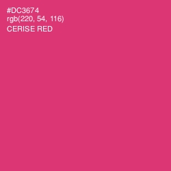 #DC3674 - Cerise Red Color Image