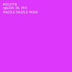 #DC37FB - Razzle Dazzle Rose Color Image