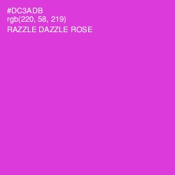 #DC3ADB - Razzle Dazzle Rose Color Image