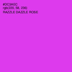 #DC3AEC - Razzle Dazzle Rose Color Image