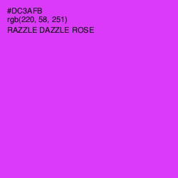 #DC3AFB - Razzle Dazzle Rose Color Image