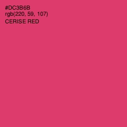 #DC3B6B - Cerise Red Color Image