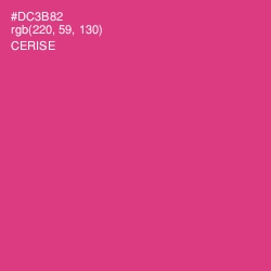 #DC3B82 - Cerise Color Image