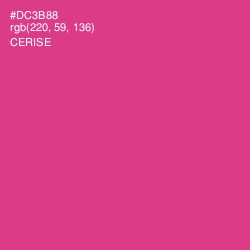 #DC3B88 - Cerise Color Image