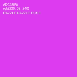 #DC3BF0 - Razzle Dazzle Rose Color Image