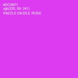 #DC3BF1 - Razzle Dazzle Rose Color Image