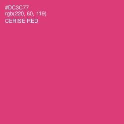 #DC3C77 - Cerise Red Color Image