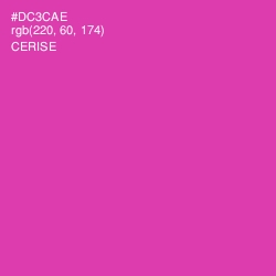 #DC3CAE - Cerise Color Image