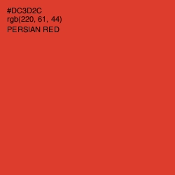 #DC3D2C - Persian Red Color Image