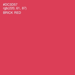 #DC3D57 - Brick Red Color Image