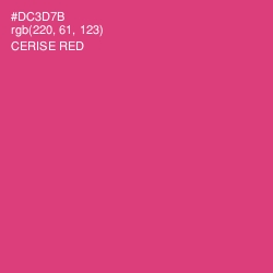 #DC3D7B - Cerise Red Color Image