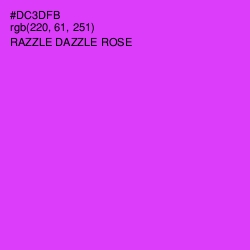 #DC3DFB - Razzle Dazzle Rose Color Image
