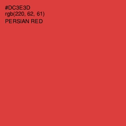 #DC3E3D - Persian Red Color Image