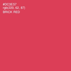 #DC3E57 - Brick Red Color Image