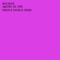 #DC3EE5 - Razzle Dazzle Rose Color Image