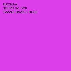 #DC3EEA - Razzle Dazzle Rose Color Image