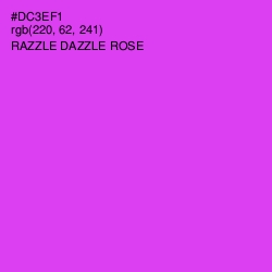 #DC3EF1 - Razzle Dazzle Rose Color Image