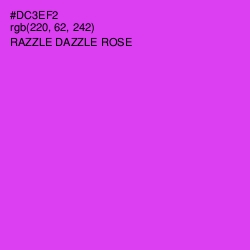 #DC3EF2 - Razzle Dazzle Rose Color Image