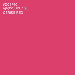 #DC3F6C - Cerise Red Color Image
