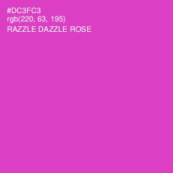 #DC3FC3 - Razzle Dazzle Rose Color Image