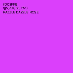 #DC3FFB - Razzle Dazzle Rose Color Image