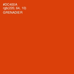 #DC400A - Grenadier Color Image