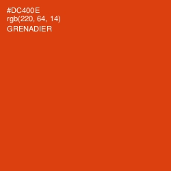 #DC400E - Grenadier Color Image