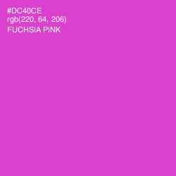 #DC40CE - Fuchsia Pink Color Image