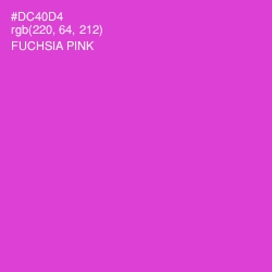 #DC40D4 - Fuchsia Pink Color Image
