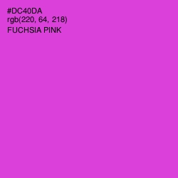 #DC40DA - Fuchsia Pink Color Image