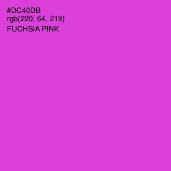 #DC40DB - Fuchsia Pink Color Image