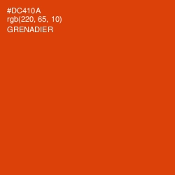 #DC410A - Grenadier Color Image